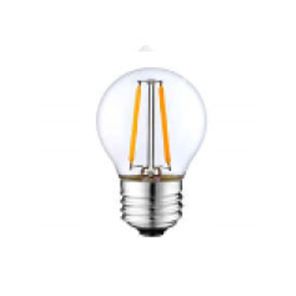 Filament globe C45 — 4 W — LED lamp, E27, product photo on white