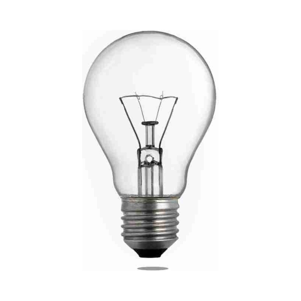 Classic clear-glass incandescent bulb with a metal screw base — Ceramic vs plastic lampholders: which one to use where