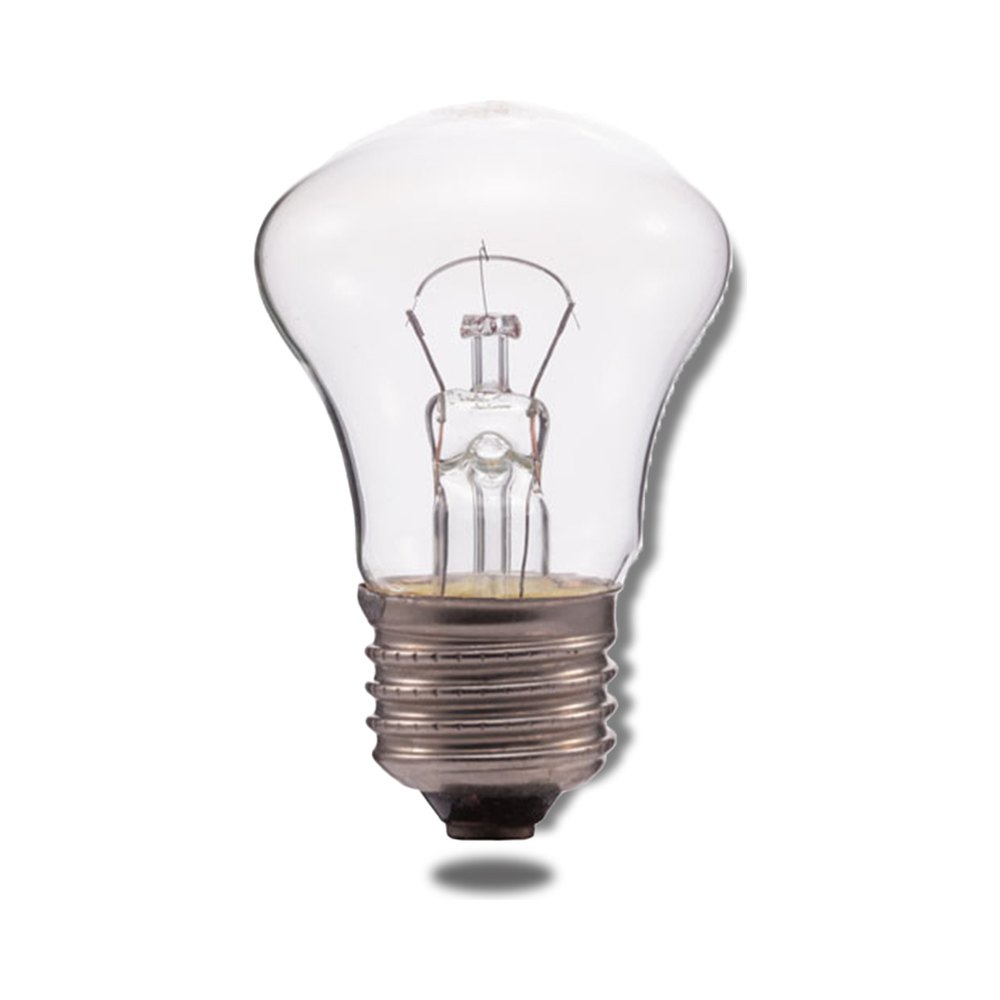 Mushroom-shaped clear incandescent lamp with the filament supports inside — A bulb stuck in the socket: how to remove it safely